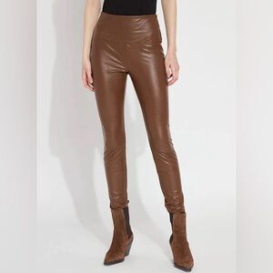 Lysse Brown Leather Pants/Leggings - Medium